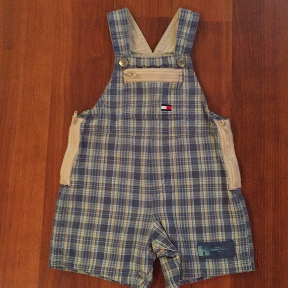 EUC TOMMY HILFIGER SZ 3-6 MONTH OVERALL.SUPER CUTE - Picture 1 of 6